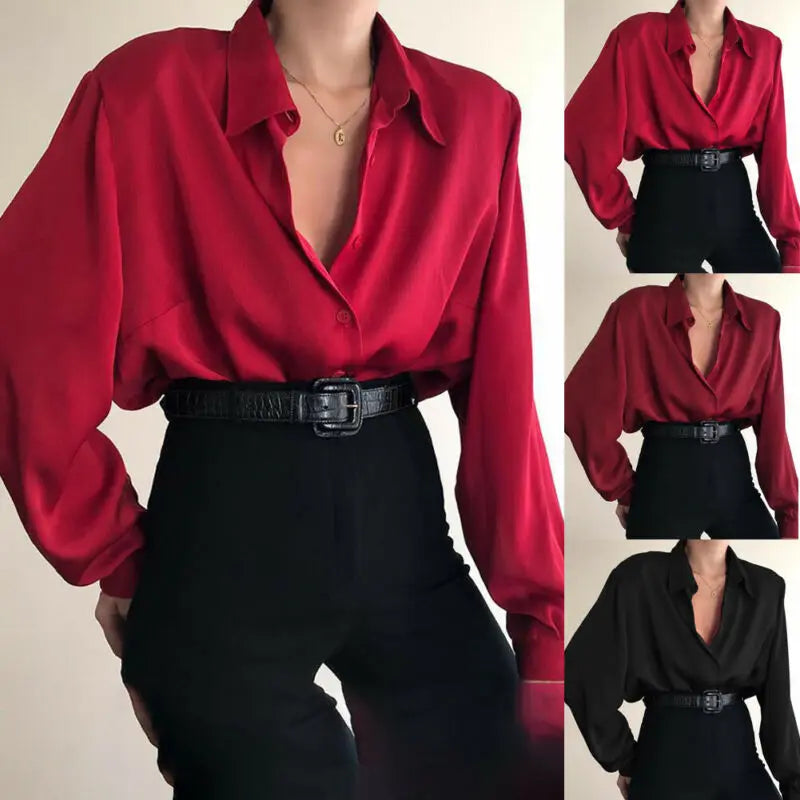 Women Button Blouse