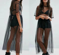 Load image into Gallery viewer, Black  See Through Mesh Dress
