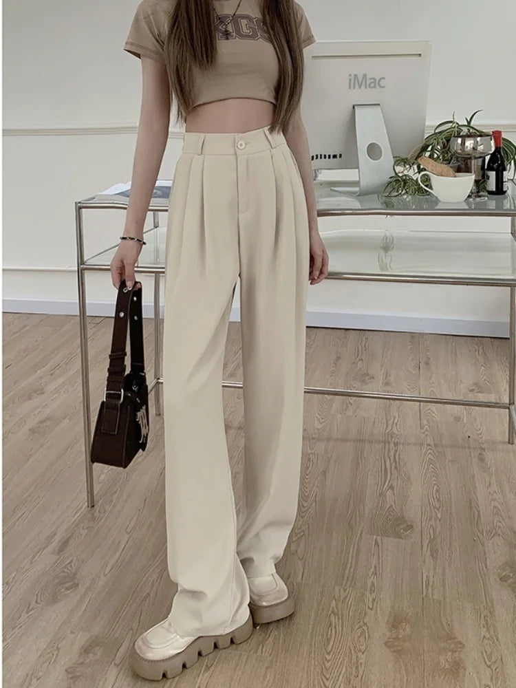 Elastic Waist Casual Pants