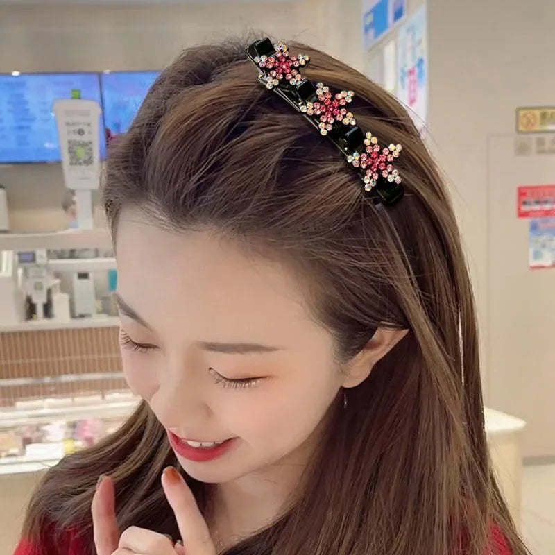 1/4pcs Shining Korean Flower Hair Clip