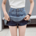 Load image into Gallery viewer, Vintage Denim Mini Skirt
