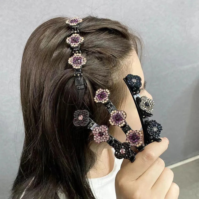 1/4pcs Shining Korean Flower Hair Clip