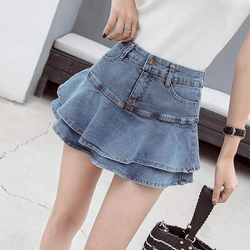 Vintage Denim Mini Skirt