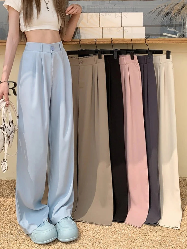 Elastic Waist Casual Pants