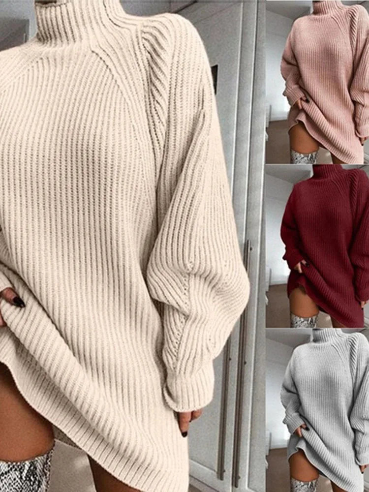 Women Turtleneck Oversized