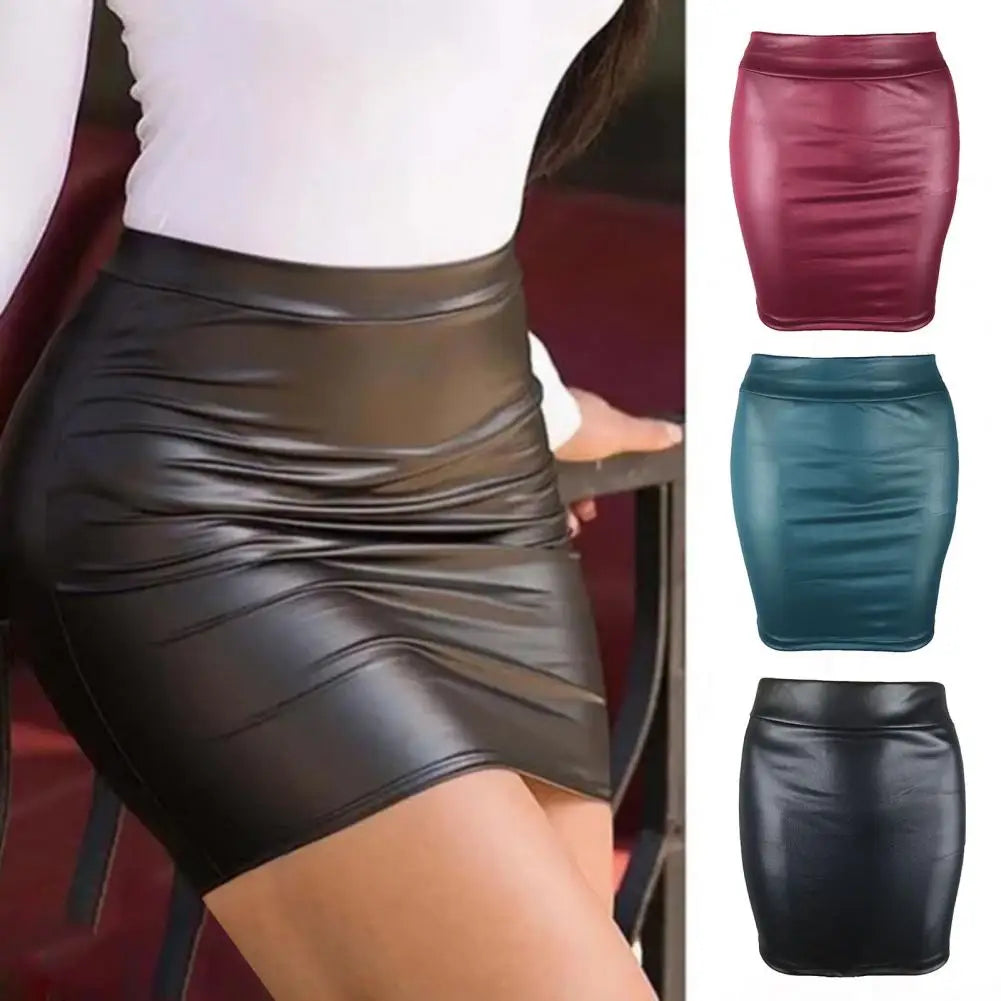 Matte Faux Leather skirt