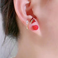 Load image into Gallery viewer, Korean Red Rose Stud Earring
