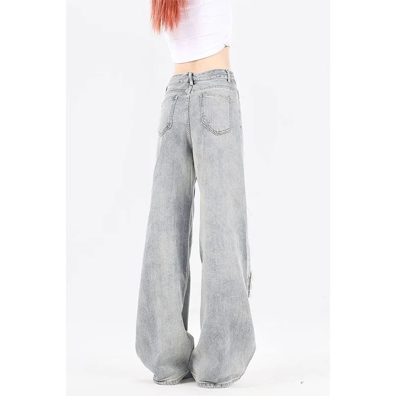 American Retro Jeans Loose Wide-leg