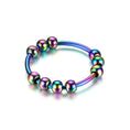 Load image into Gallery viewer, New Stainless Steel Beads Anxiety Rings Stress Relief Fidget Rings
