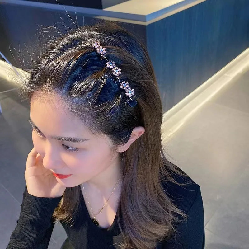 1/4pcs Shining Korean Flower Hair Clip