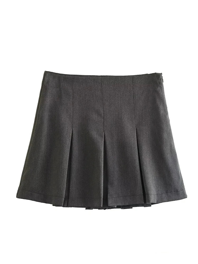 Vintage pleated Mini Skirt