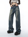 Load image into Gallery viewer, American Retro Jeans Loose Wide-leg
