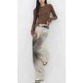 Load image into Gallery viewer, Vintage Red Straight Jeans High Waist
