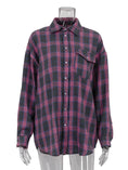 Load image into Gallery viewer, Clacive Vintage Loose Plaid shirt
