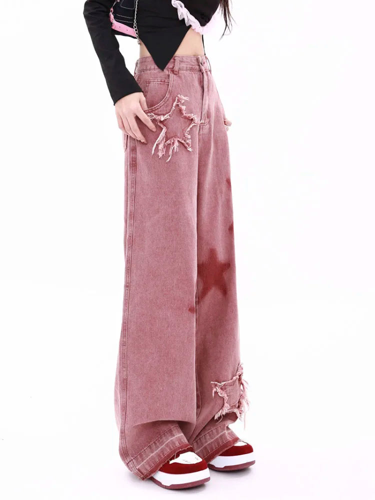 American Retro Jeans Loose Wide-leg