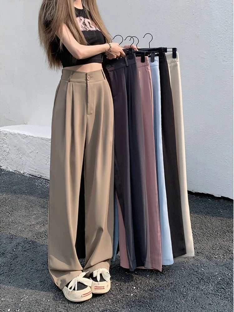 Elastic Waist Casual Pants