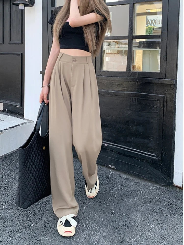 Elastic Waist Casual Pants