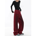 Load image into Gallery viewer, Vintage Red Straight Jeans High Waist
