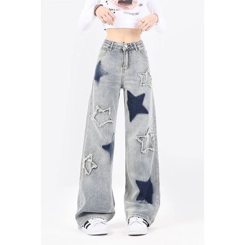 American Retro Jeans Loose Wide-leg